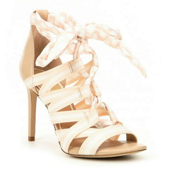Gianni Bini Abrianna Printed Lace Heels Size 7.5 - Picture 1 of 10